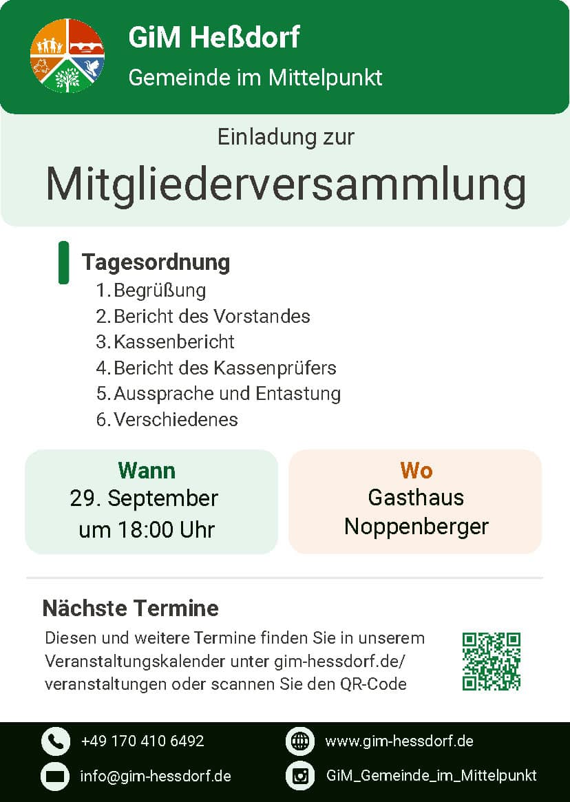 GiM-Mitgliederversammlung 29.09.2026